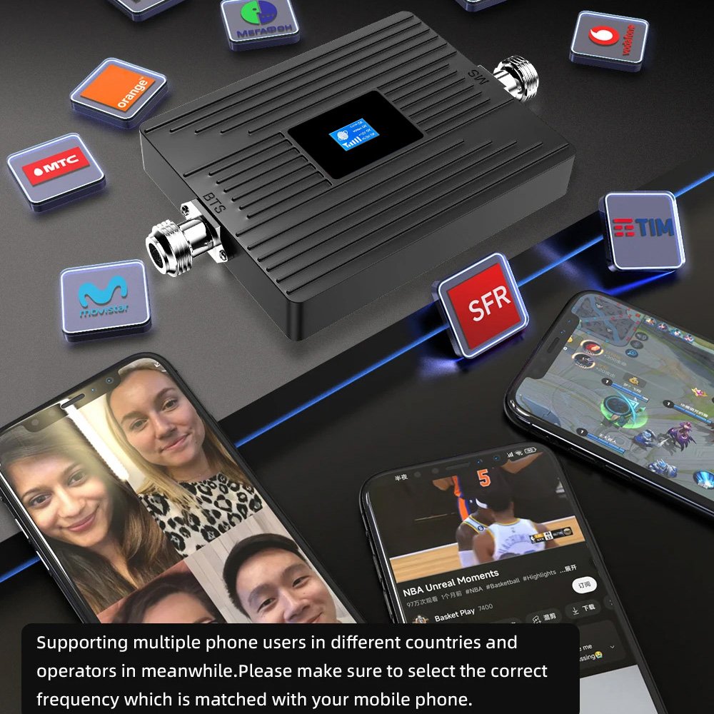 Hot Sale Dual Band 900 2100 signal booster repeater Network Booster gsm signal booster 2g 3g 4g 5g